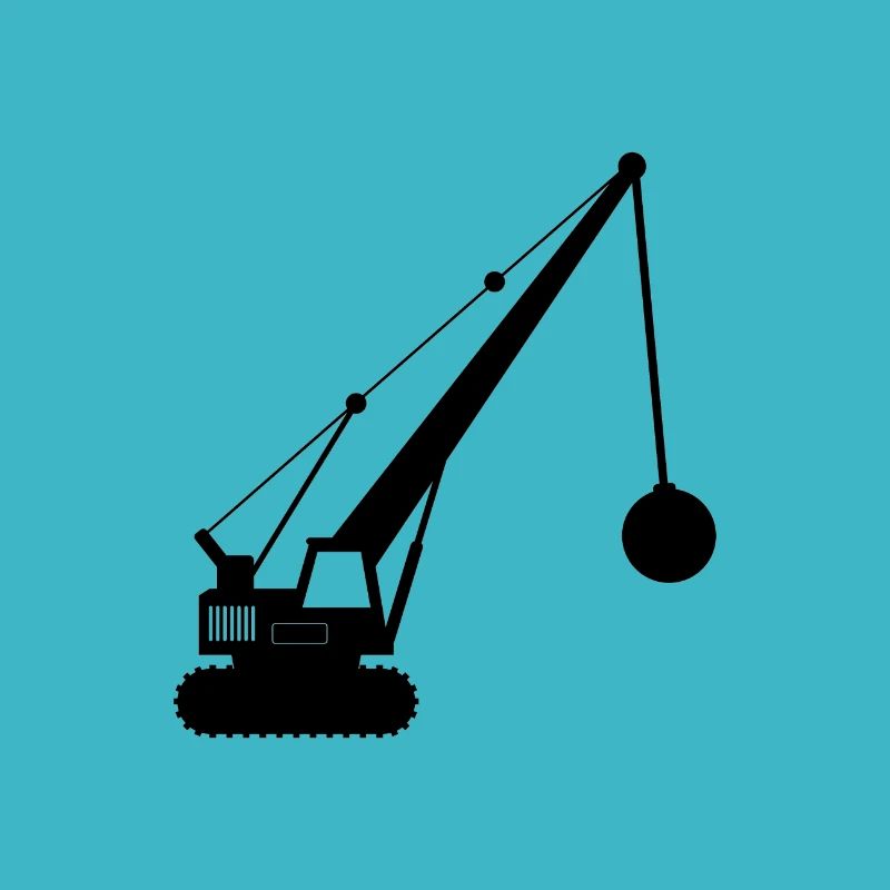 grue de démolition