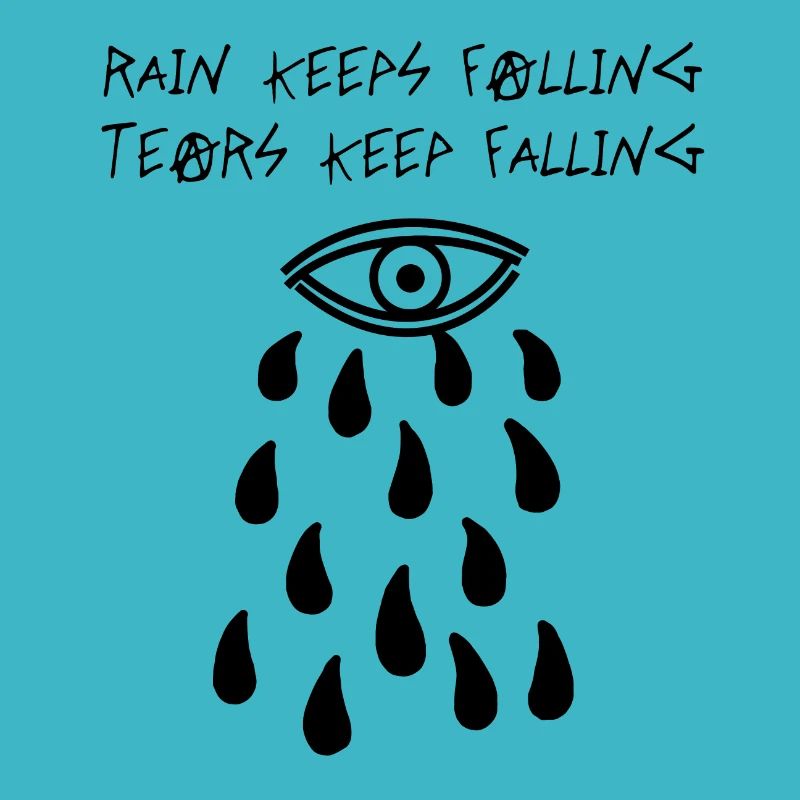 Rain Keeps Falling (Schwarz)