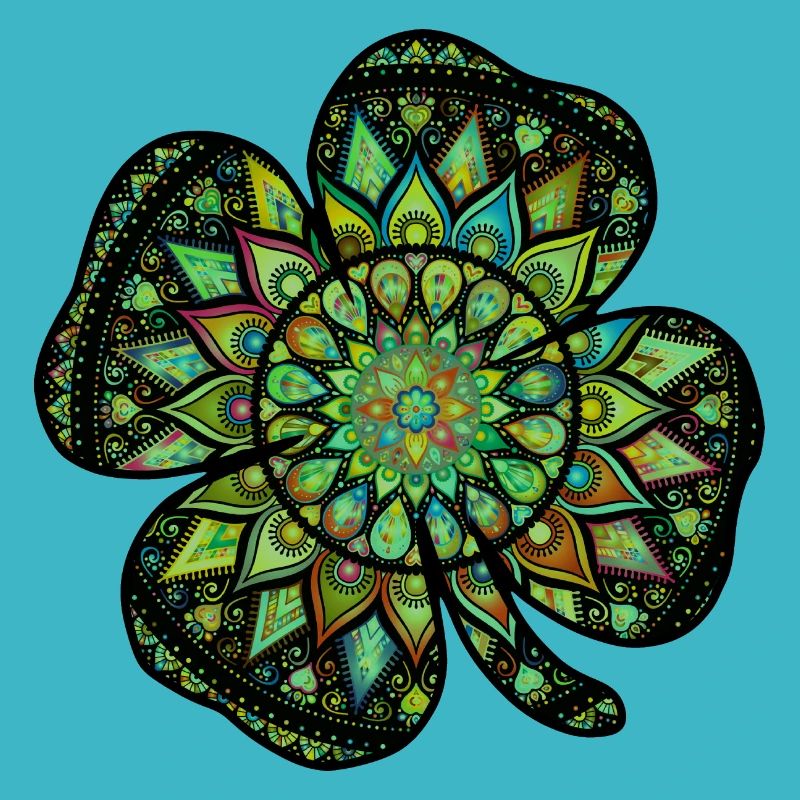 Mandala de shamrock de la Saint-Patrick