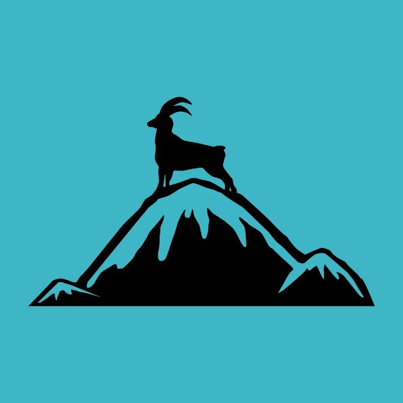 Alpen Steinbock Bergsteigen Geschenkidee