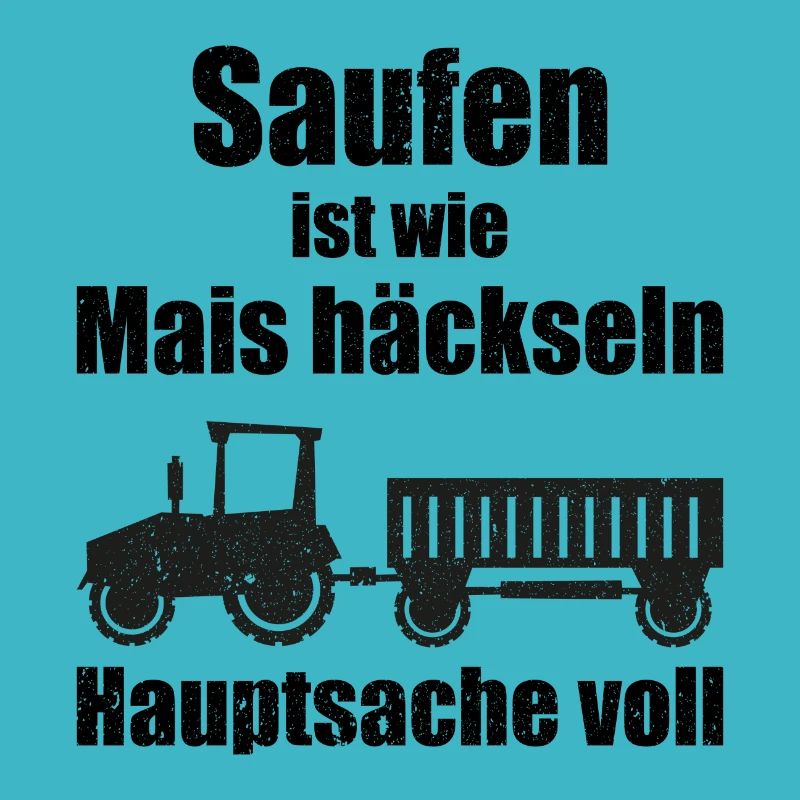 Saufen Traktor Landwirt Geschenk