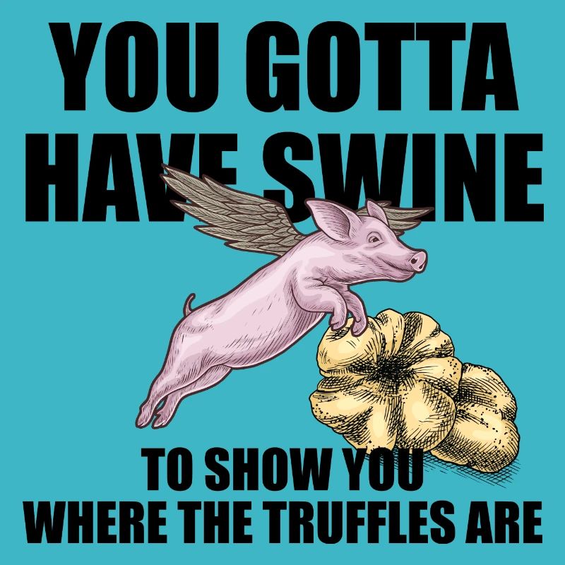 Truffe cochon avec aile