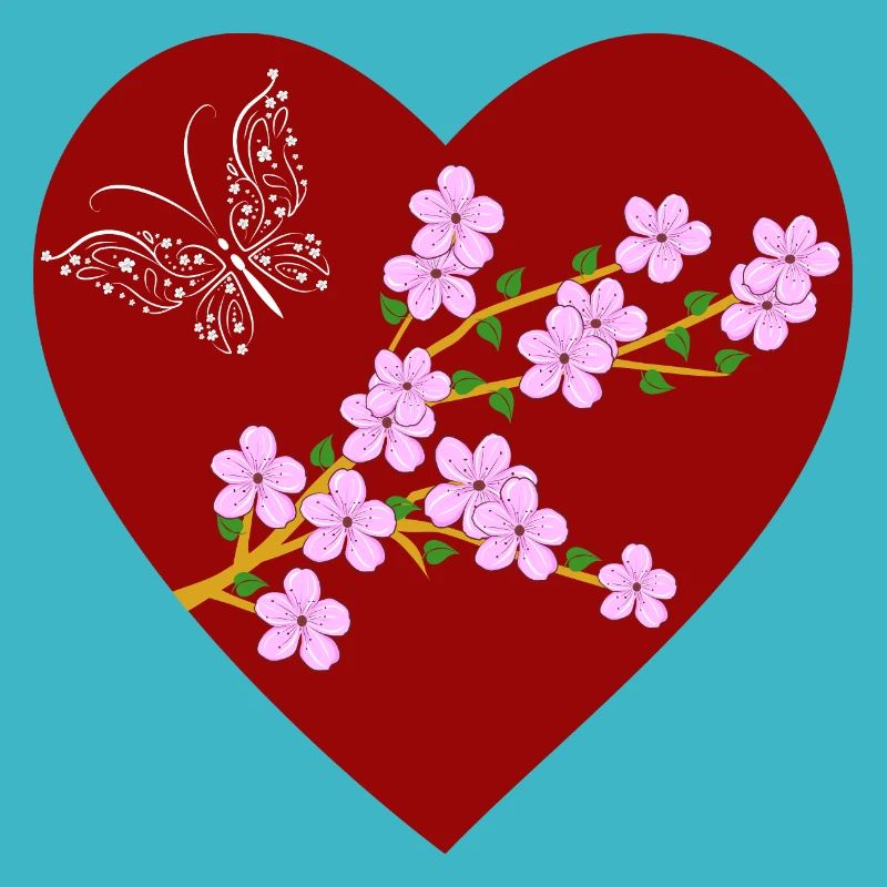 Papillon fleur de cerisier