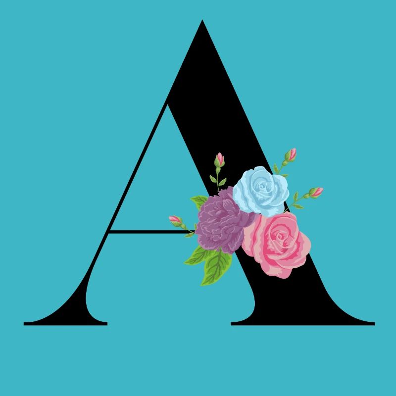 Buchstabe A Blühende