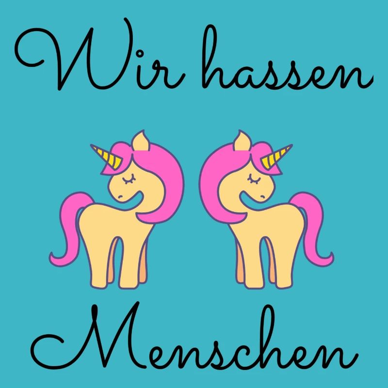 Wir hassen Menschen Einhorn