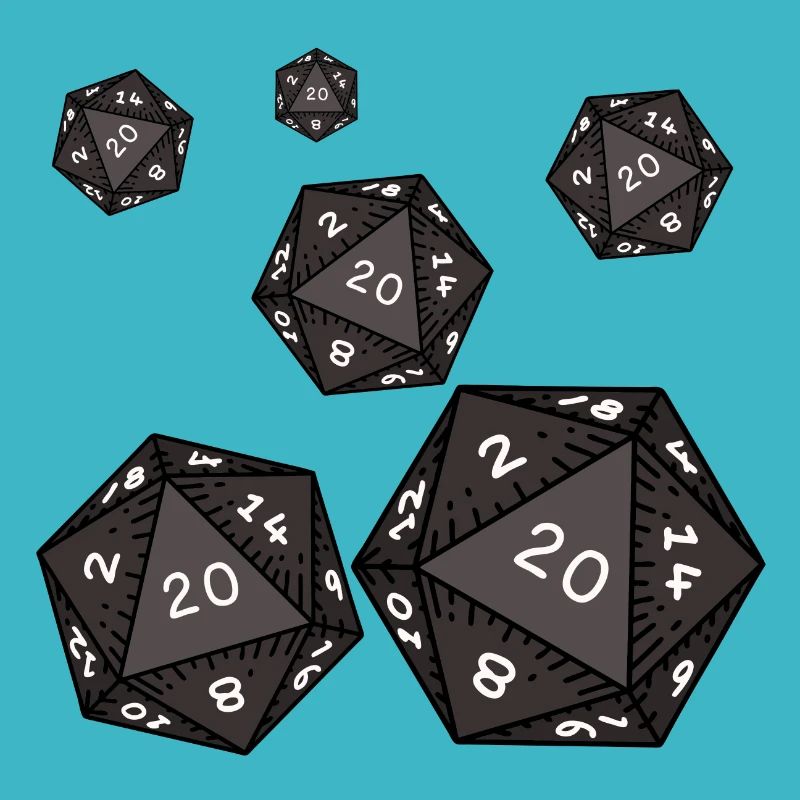 hexagonal dice gift man woman player games
