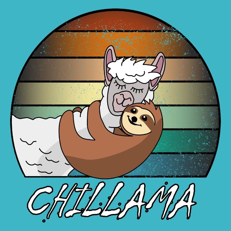 Alpaca and sloth - this is love - Valentine's Day