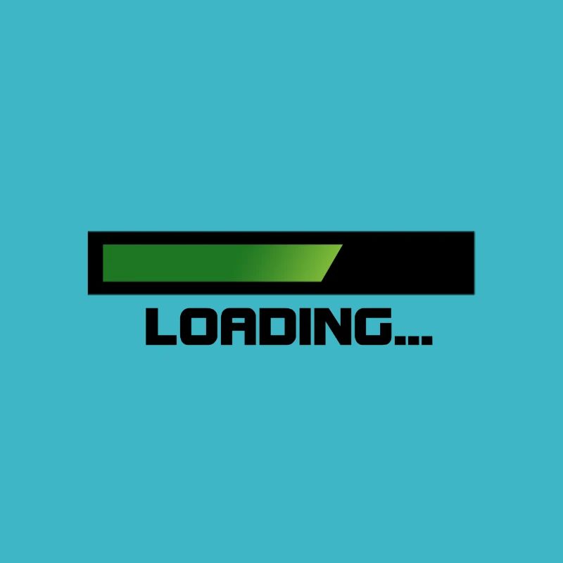 Barre verte de Loading