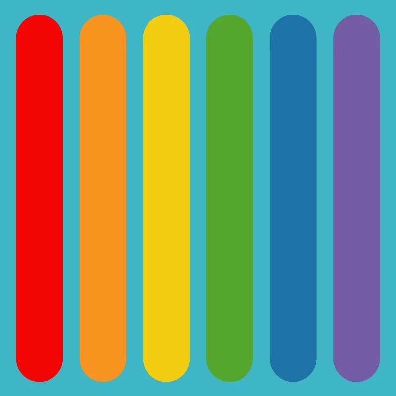 Regenbogen Staebchen