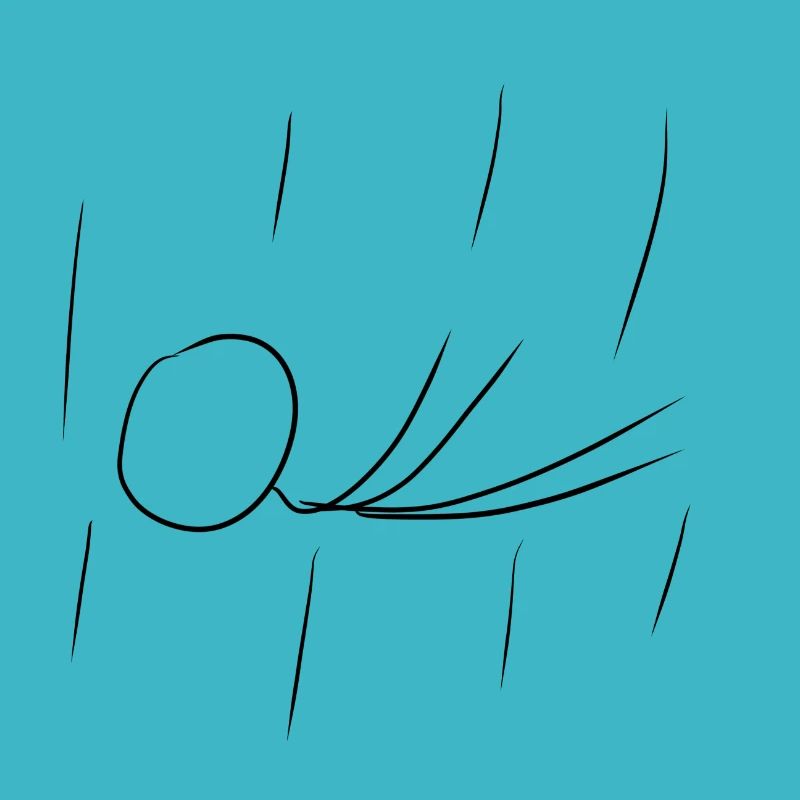 faldende regn