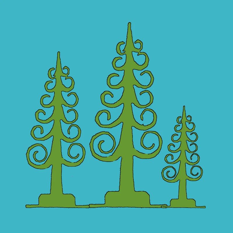 Arbre span, arbre sculpté