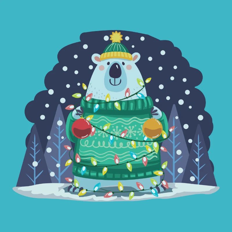Weihnachtseisbär.