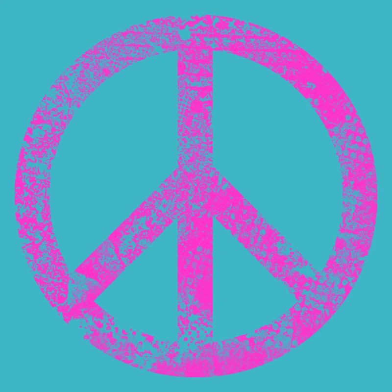 Peace Sign Pacifist Peace Graffiti Grunge Used