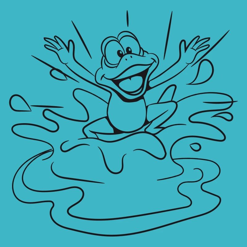 Frosch Wasser Teich