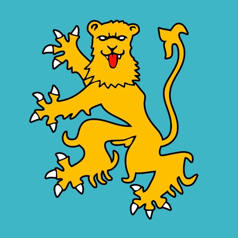 Lion OR drapeau aveyron