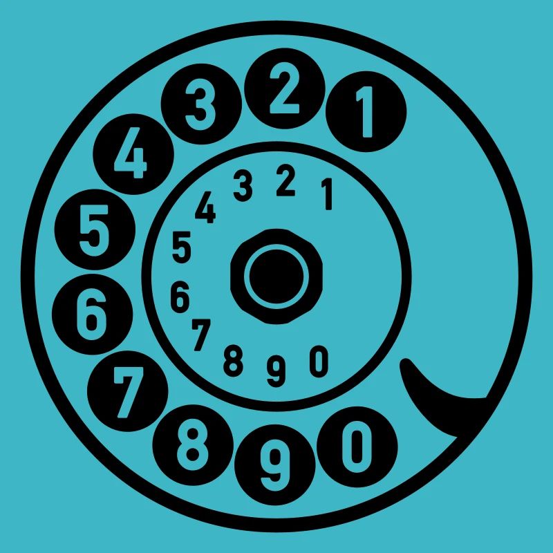Wählscheibe Vintage Telefon anrufen Retro Technik