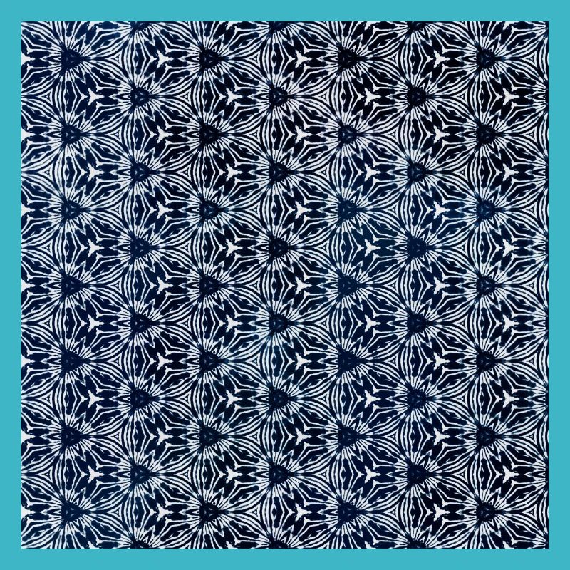 Silver Grey Dark Blue Tie Dye Textile Pattern