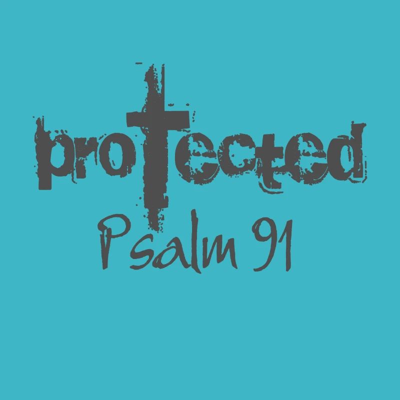 Dessin chrétien protégé Psaume 91