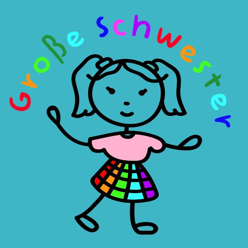 Ich bin eine große Schwester.