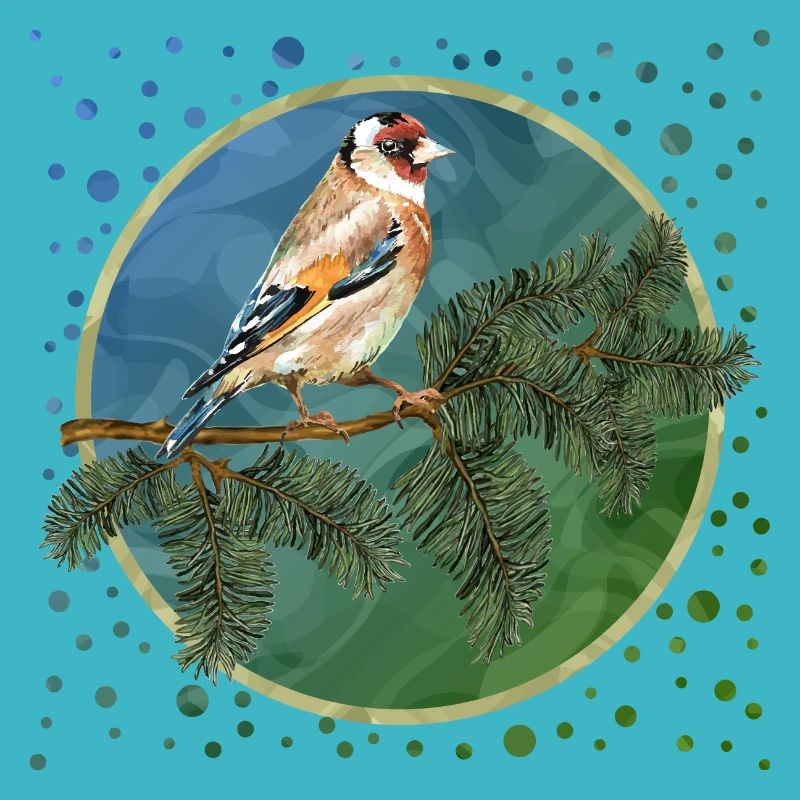 Bunter Vogel