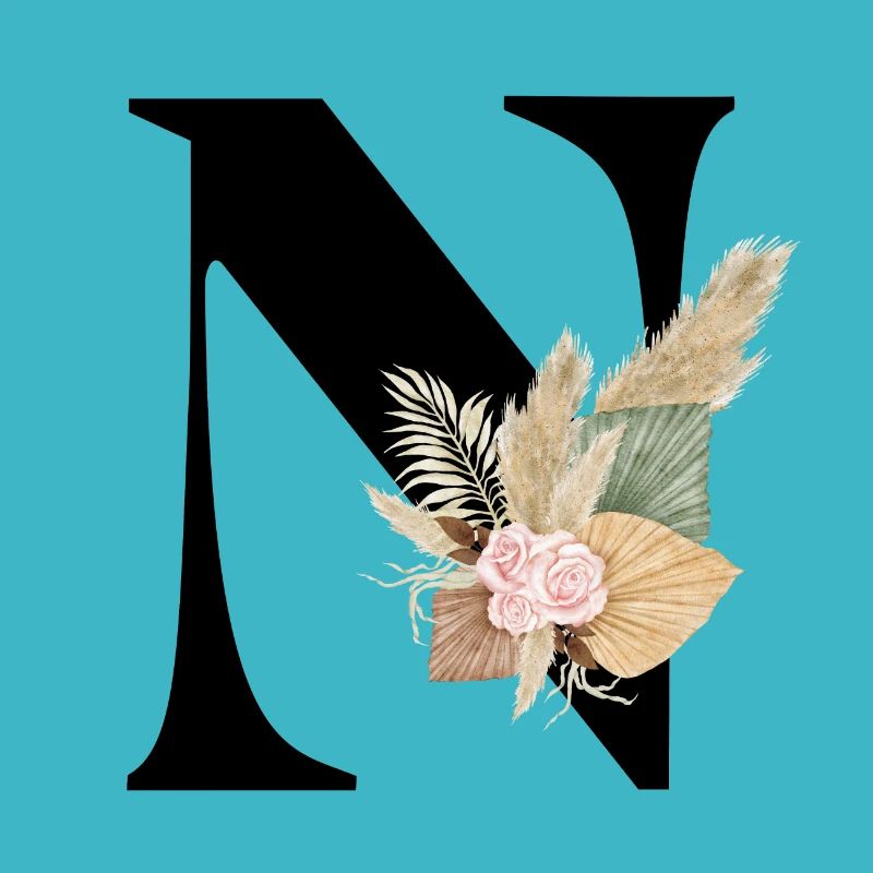 Buchstabe N Blumen