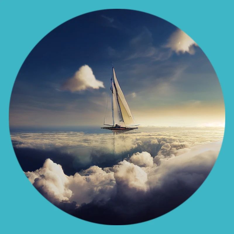 Ship with clouds