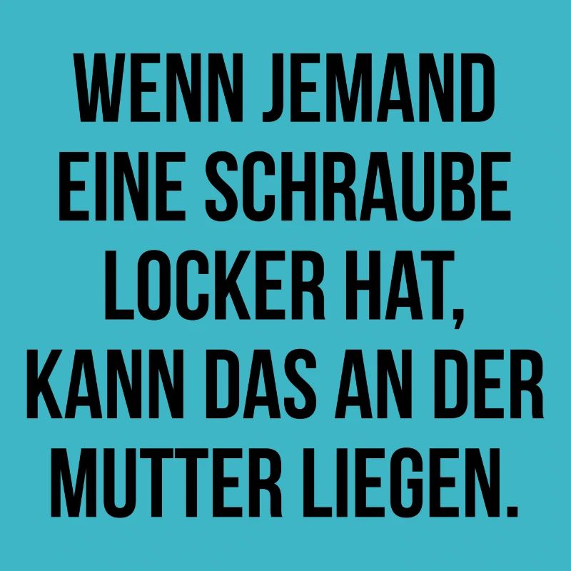 Schraube locker kann an der Mutter liegen