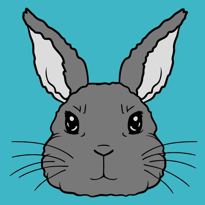 Niedlicher kleiner Hase Gesicht