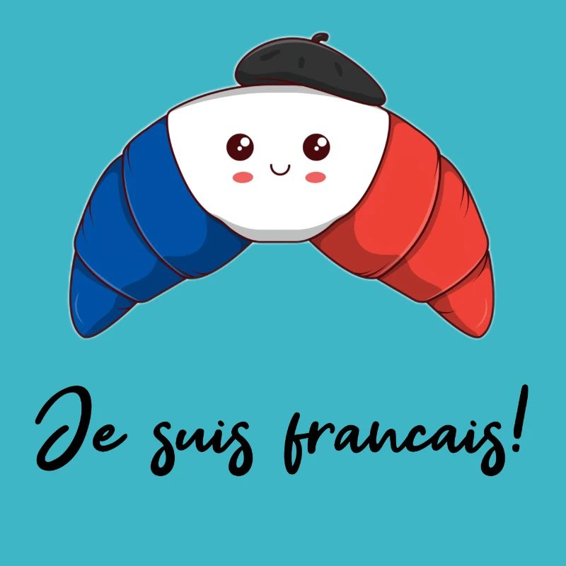 Français Croissant Idée Cadeau Mignon