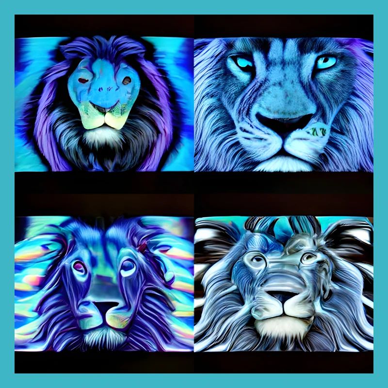 FOUR BLUE LIONS