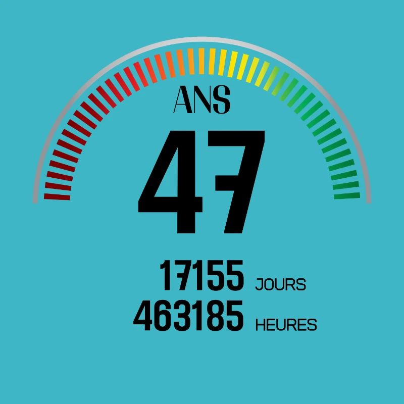 Anniversaire 47 ans Compteur