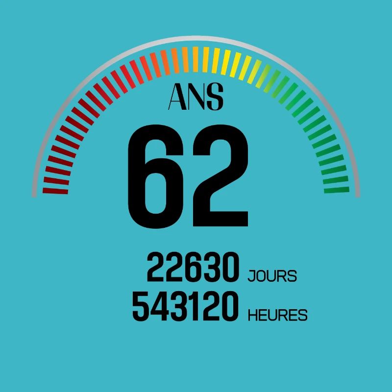 Anniversaire 62 ans Compteur