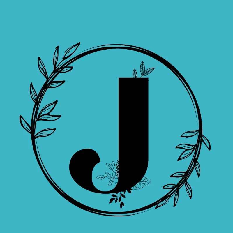 Lettre J Florale