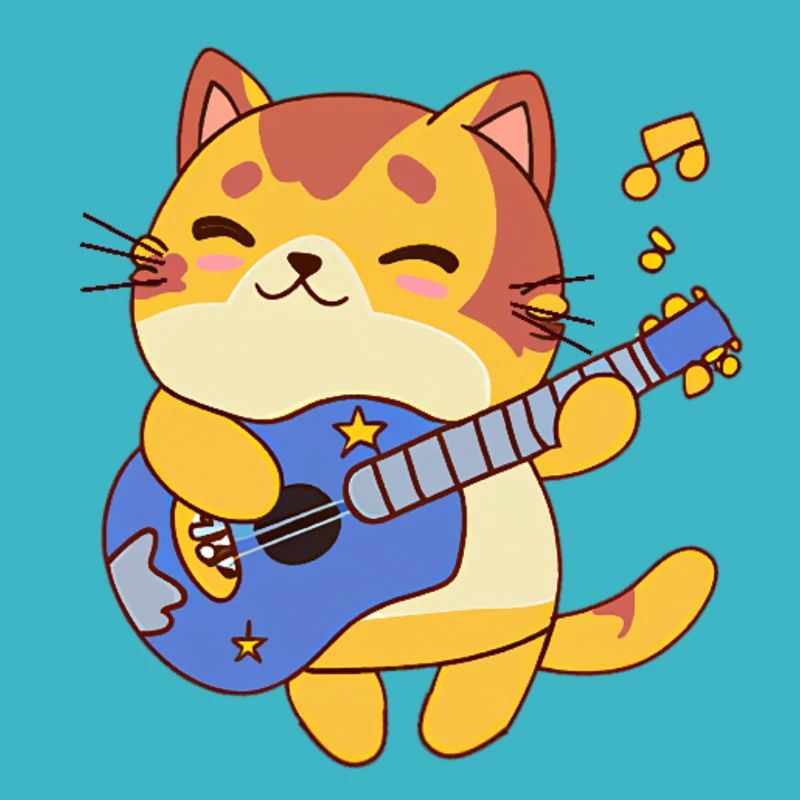 Gitarrist Katze