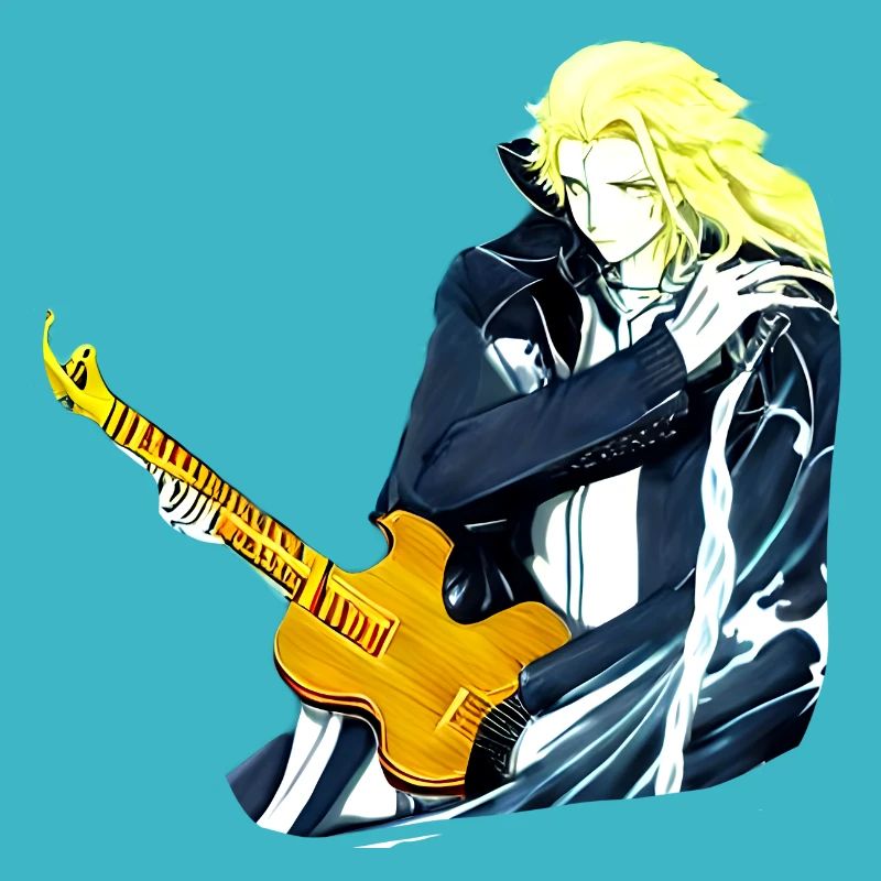 Typ mit Gitarre