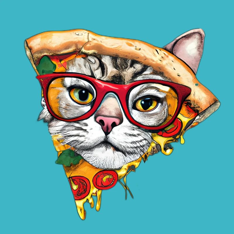 Fluffy Pizza Cat