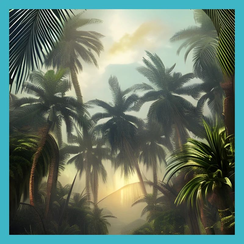 Jungle avec palmiers