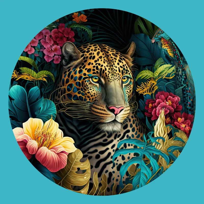 Leopard Jungle Blumen