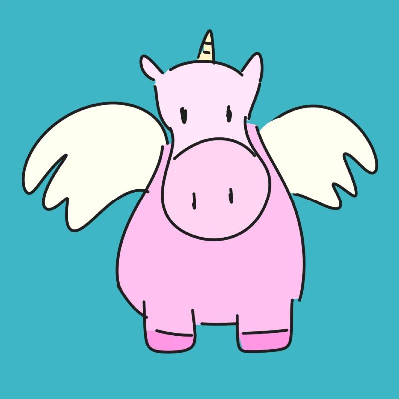 Einhorn Tier Cartoon Pferd