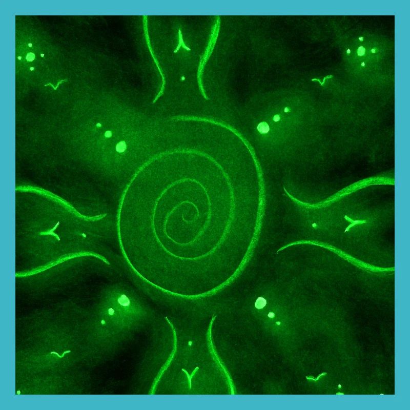 MANDALA VERT ENSOLEILLÉ
