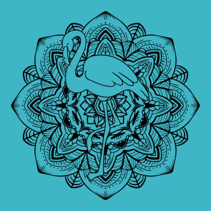 Flamingo-Mandala