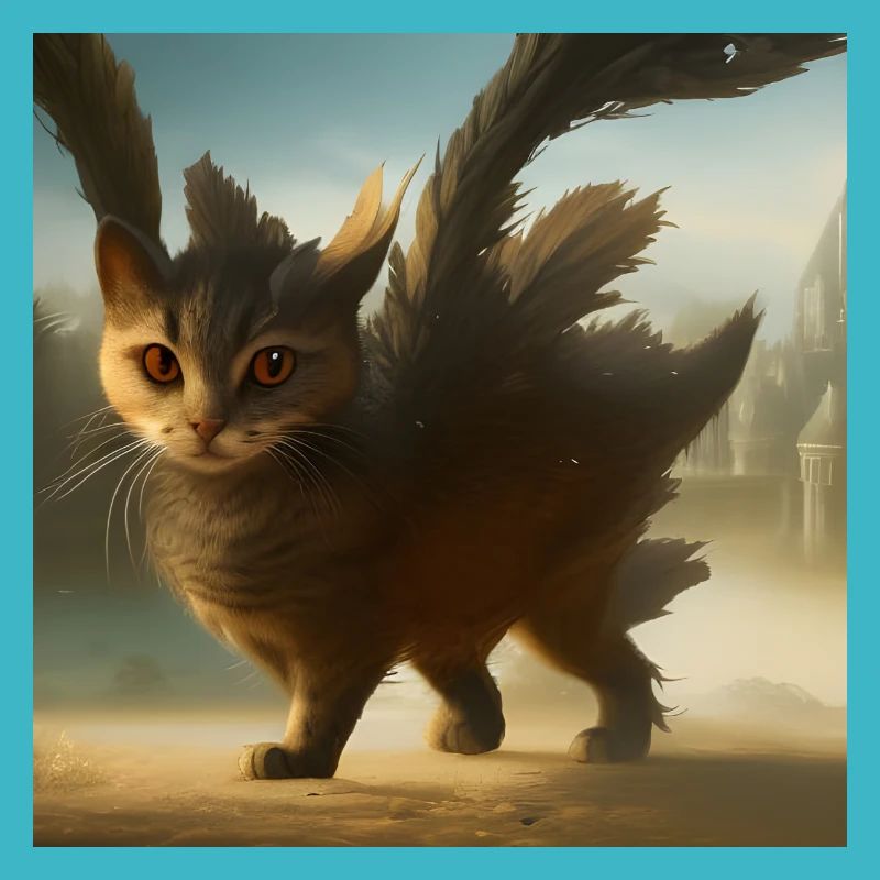 Fliegende Katze