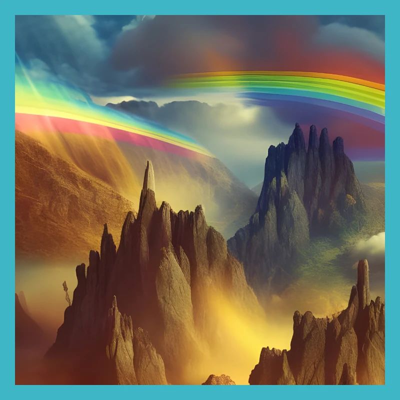 Regenbogen am Berg