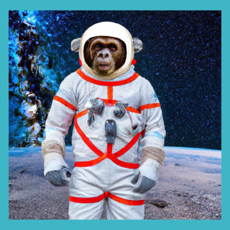 Monkey in space