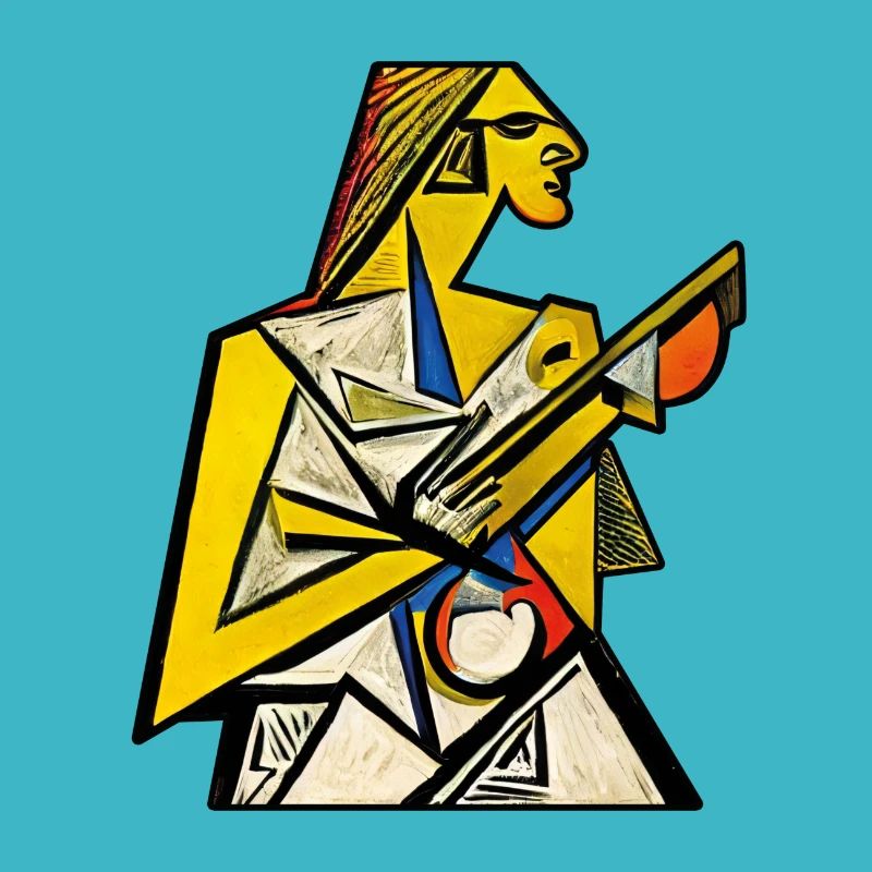 "Apollo" in cubism style - KI Kunst