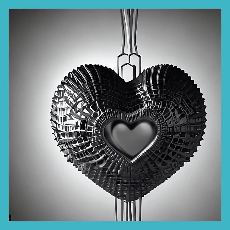 Metall Herz Schmuck