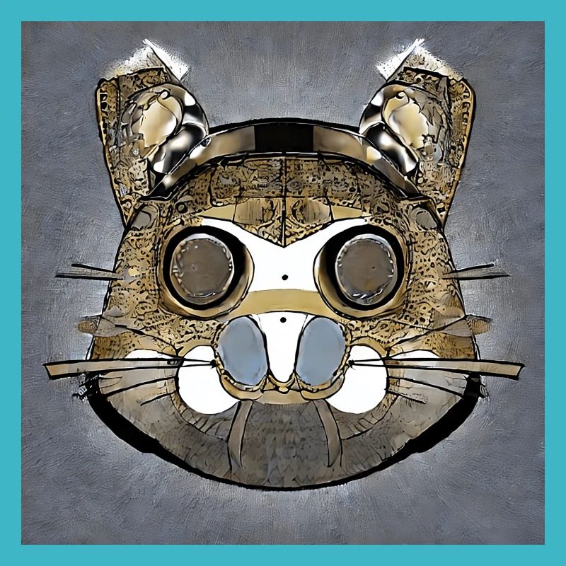 Hamster abstrait comme masque