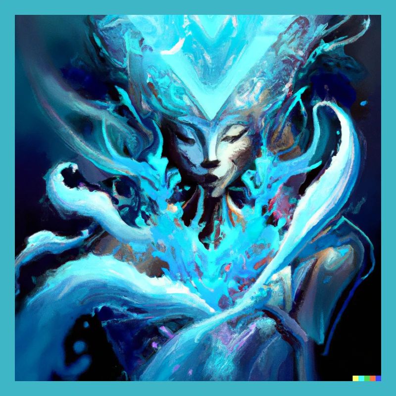 Blue Ghost digital art