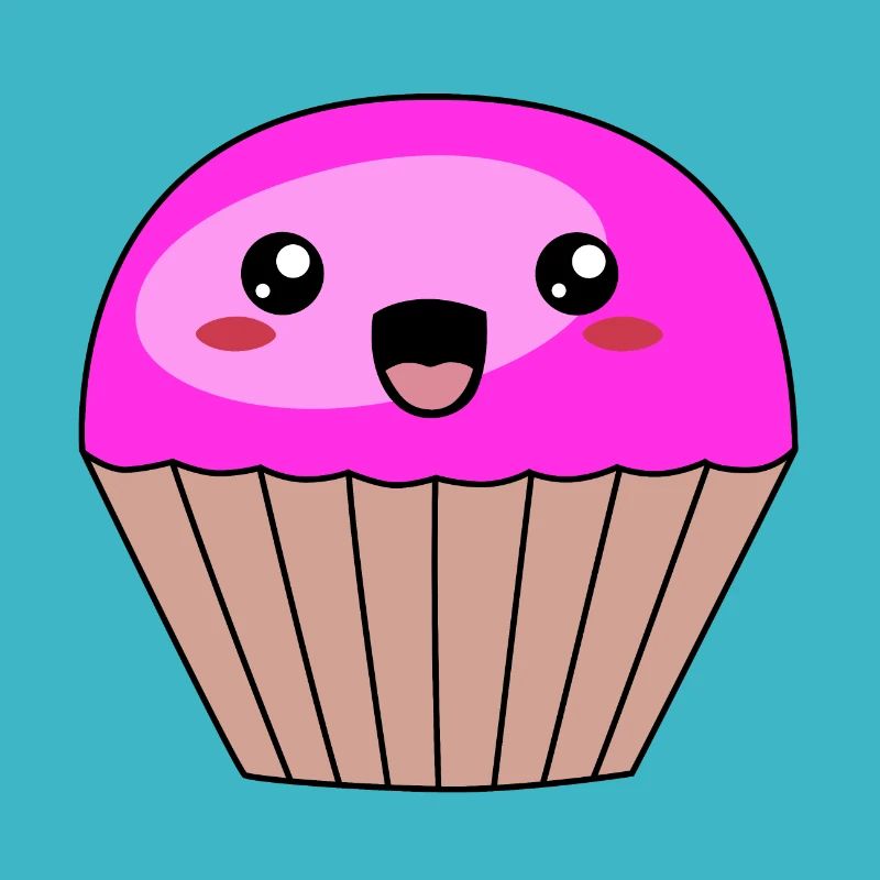 Muffin violet doux