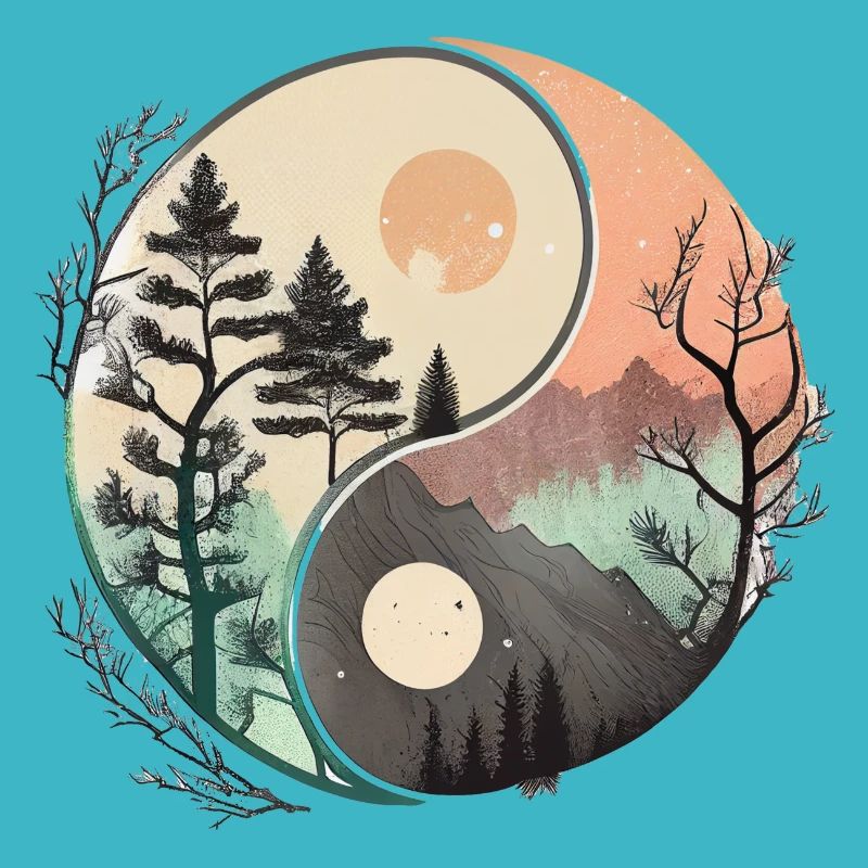 Ying Yang - Berge / Strand